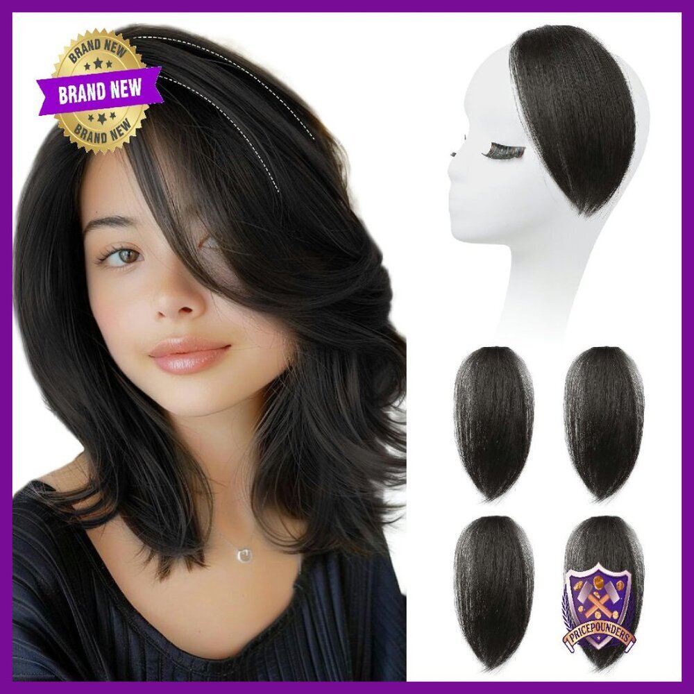 Clip-In Hair Volumizer 8 Inch Vegan Fiber Extensions Pack of 4